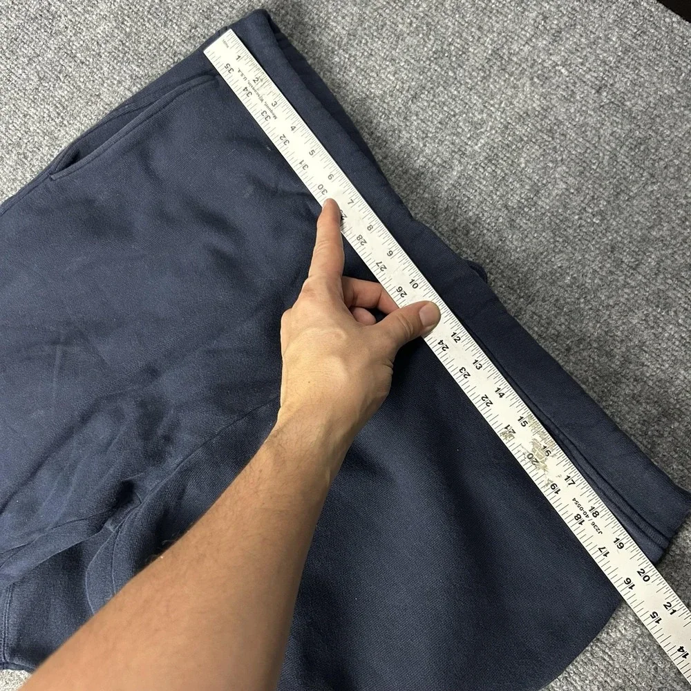 Gucci Sweatpants Mens Medium Blue Fleece Cotton Jogger Drawstring Made In Italy